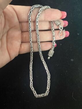 925 STERLING SILVER VINTAGE THICK HEAVY NECKLACE  MEN OR WOMEN